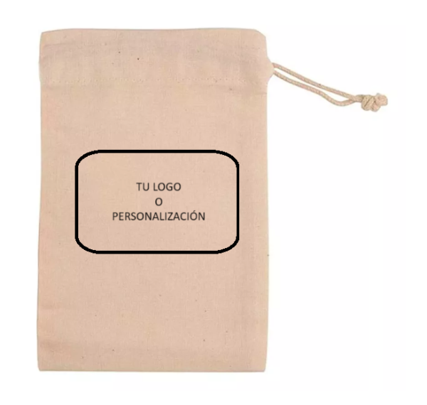 Bolsa de lino con ahorque (15x20)